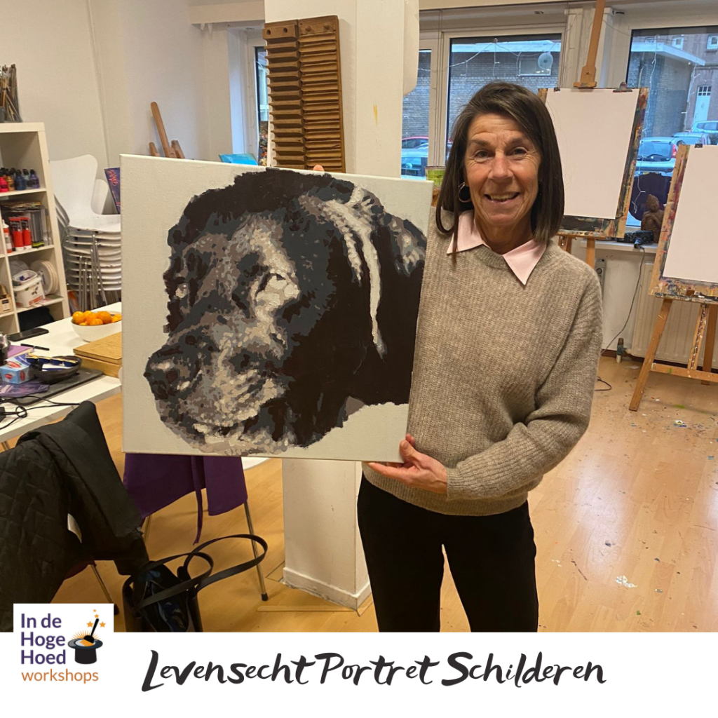 portret schilderen hond