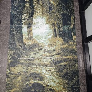 landschap met projector